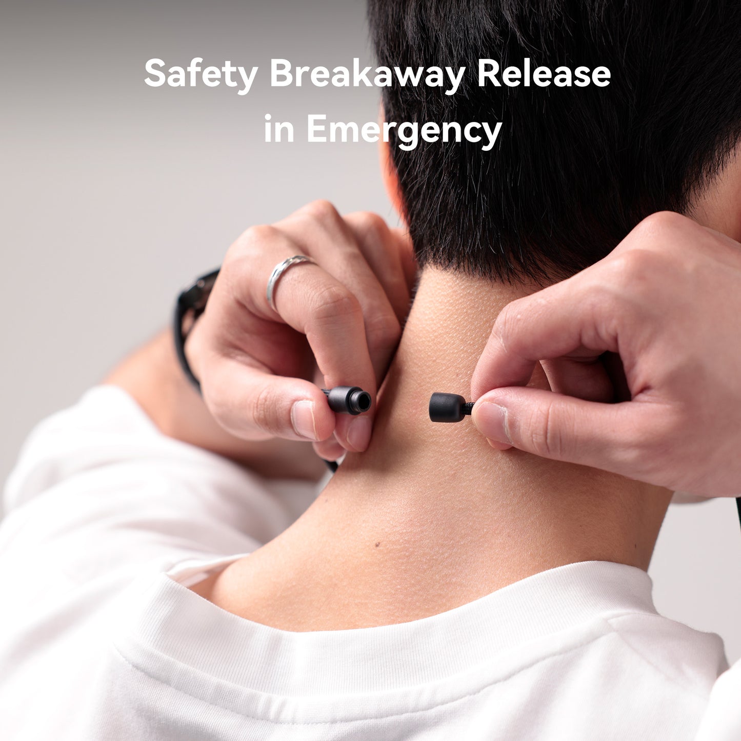 SANTLET Black Horizontal ID Badge