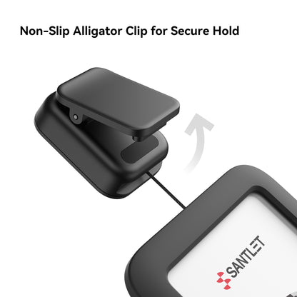 SANTLET Badge Holder with Clip
