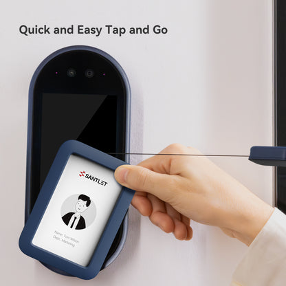 SANTLET Blue Vertical ID Badge