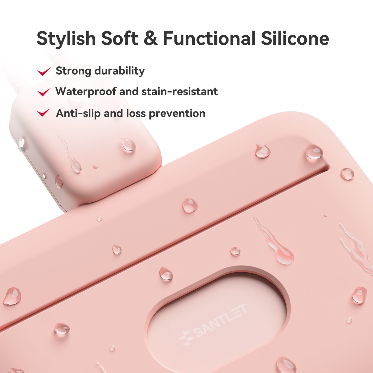 SANTLET Pink Horizontal ID Badge