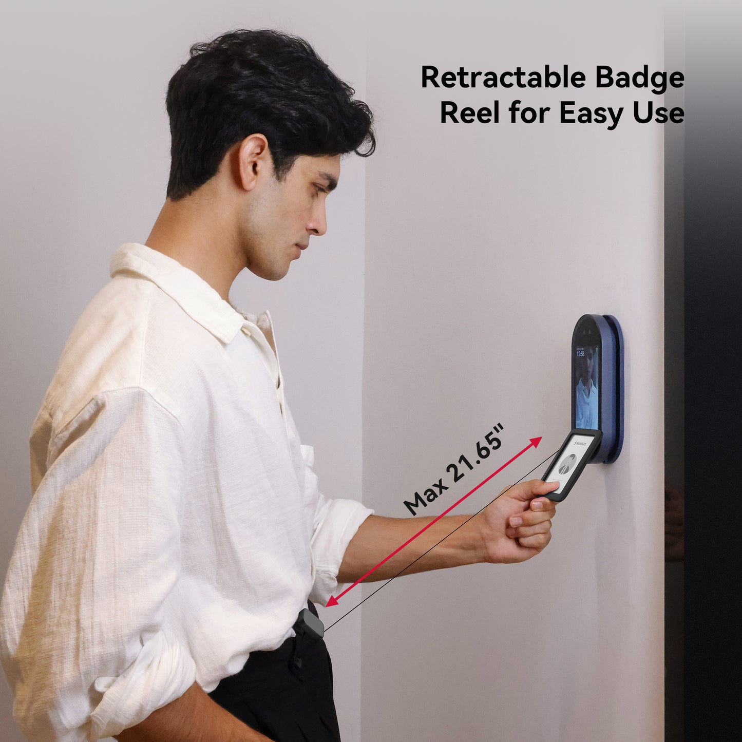 SANTLET Badge Holder with Clip
