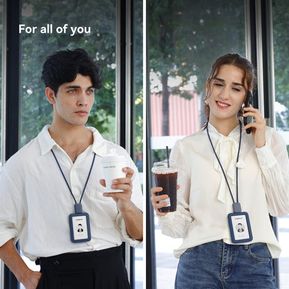 SANTLET Blue Vertical ID Badge