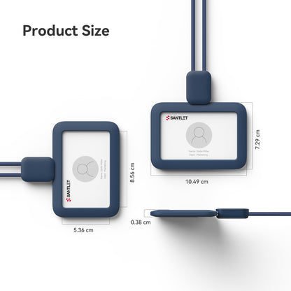 SANTLET Blue Horizontal ID Badge